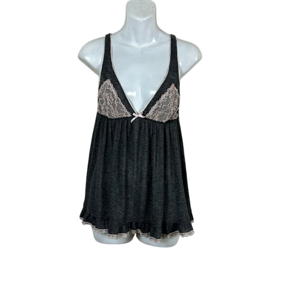 Victoria’s Secret Gray Baby Doll Lingerie size L